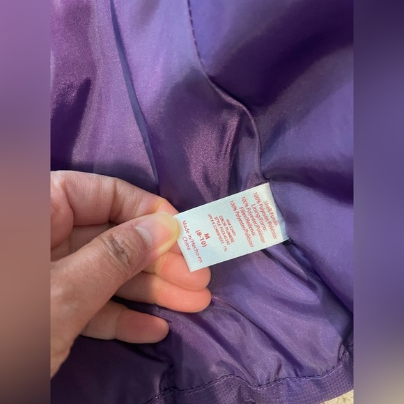 FADED GLORY Fleece Purple Puffer Winter Jacket - Picture 9 of 10